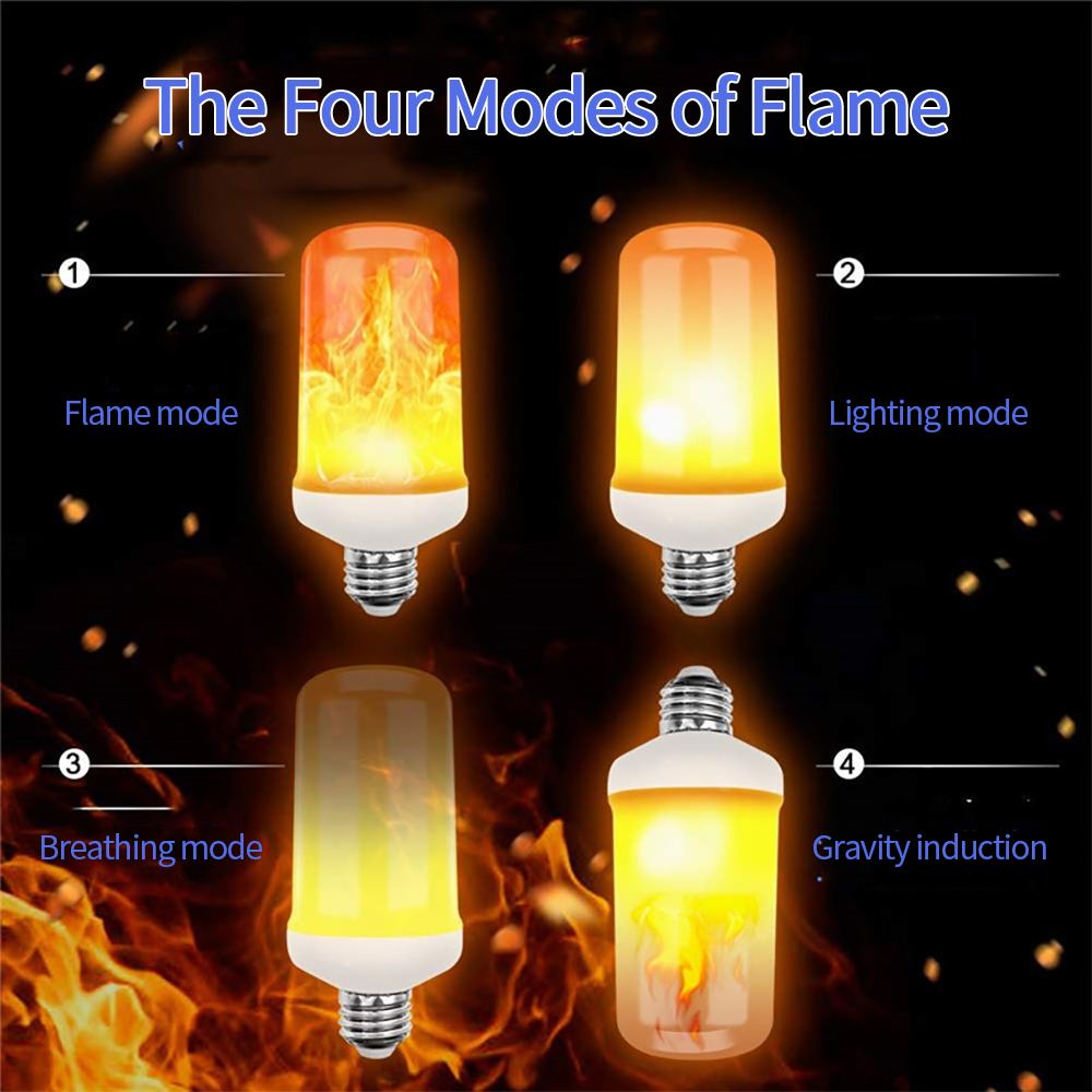 Home Improvement Loan - Creative Flame Effect Light E27 E26