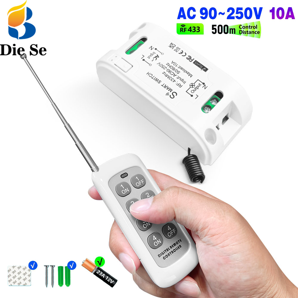 Home Improvement Loan - 433mhz Rf Remote Control Light Switch