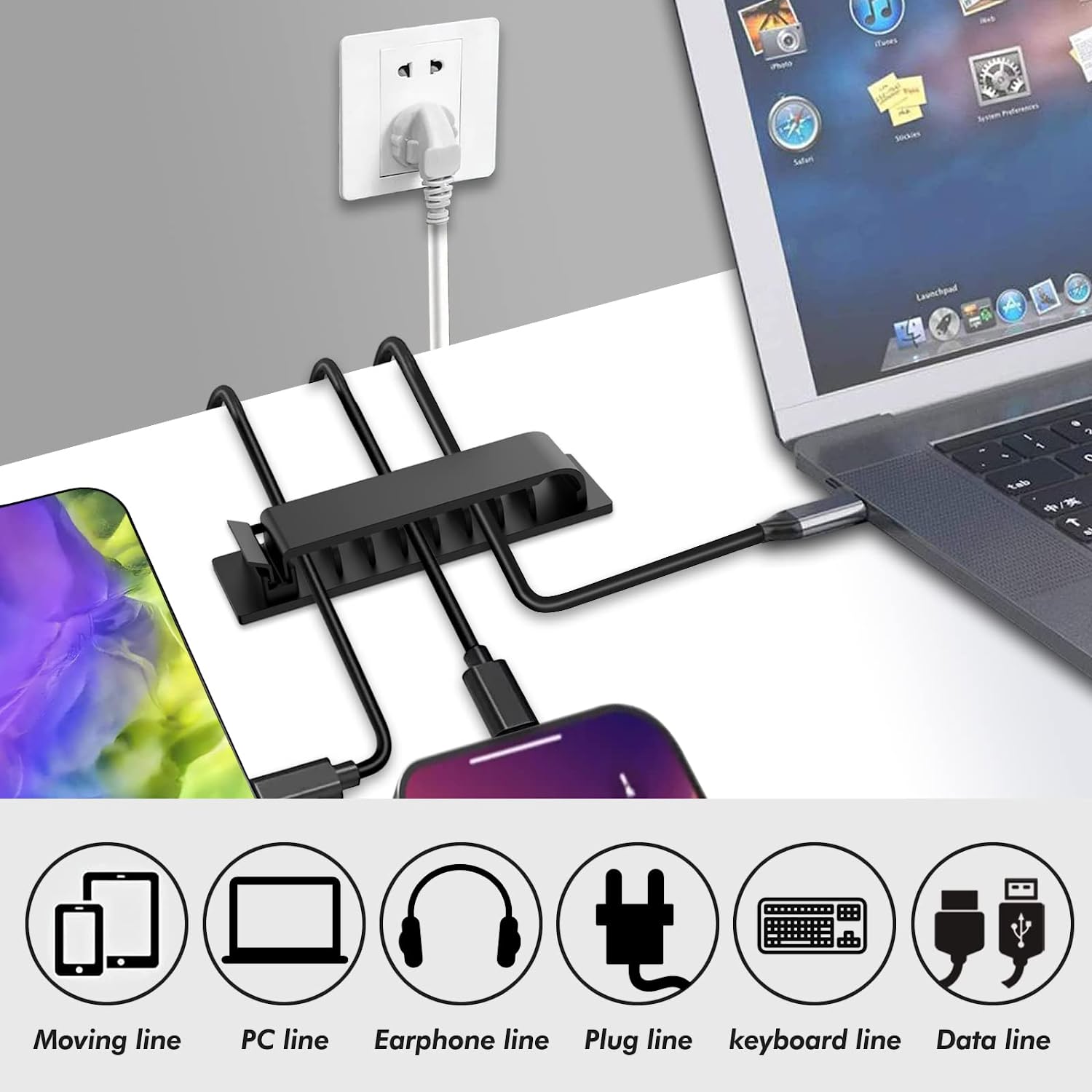 Cable Organizer Self Adhesive  – обзор и цена Cable Staple Clip