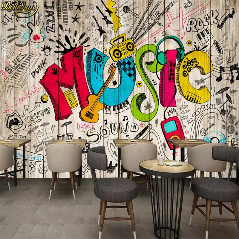 Custom Mural Wallpaper 3D Graf – обзор и цена Home Improvement Music