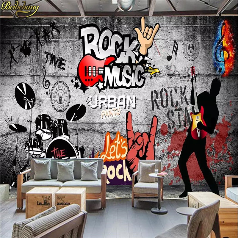 Custom Mural Wallpaper 3D Graf – обзор и цена Home Improvement Music