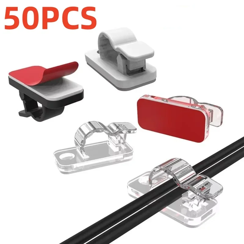 10/50Pcs Self Adhesive Cable C – обзор и цена Cable Staple Clip