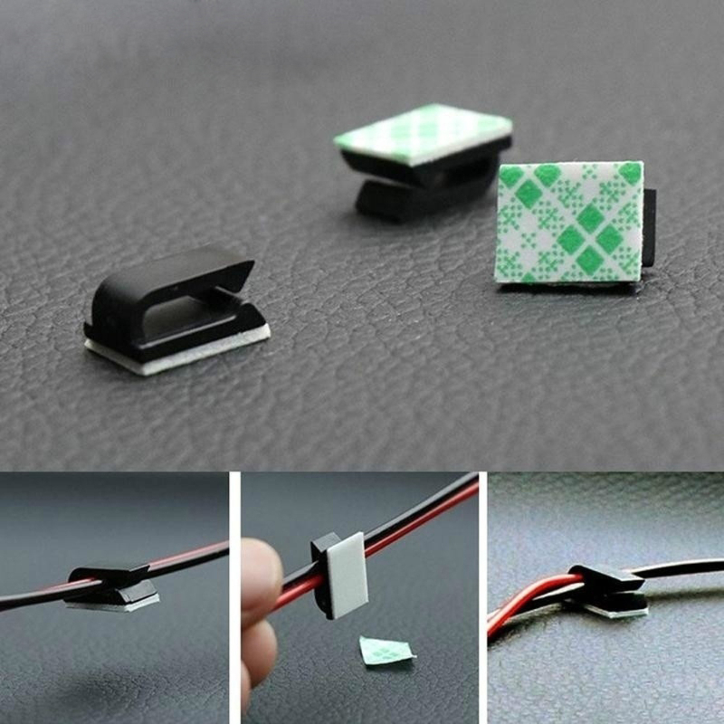 20pcs Self-adhesive Car Fixed  – обзор и цена Cable Staple Clip