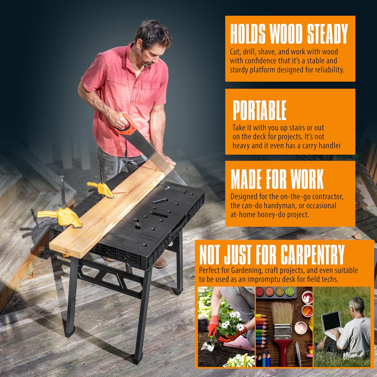 Folding Workbench with 1650 Lb – обзор и цена Home Improvement And Diy