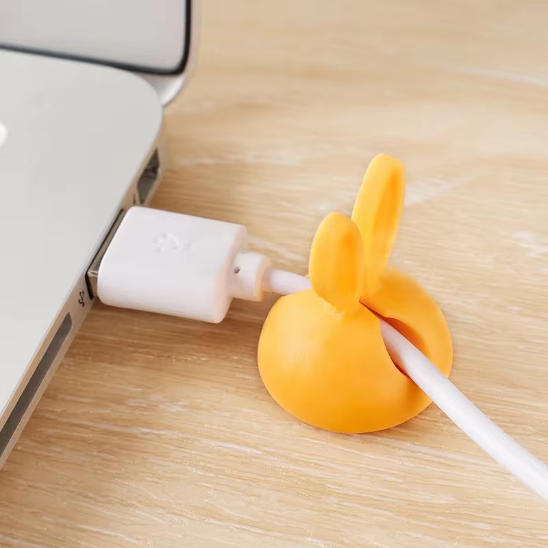 Cute Rabbit Ear Cable Manager  – обзор и цена Cable Staple Clip