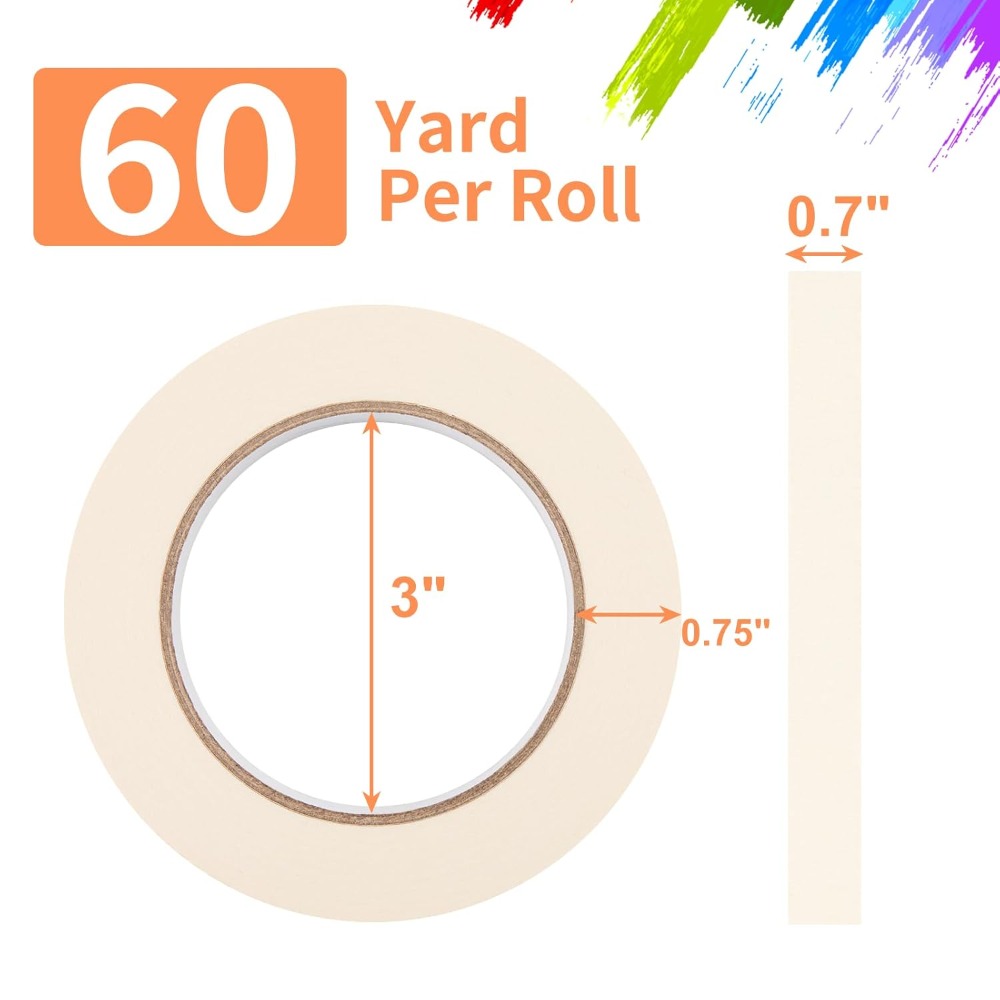 0.7 Inch x 60 Yard White Maski – обзор и цена Home Improvement And Diy