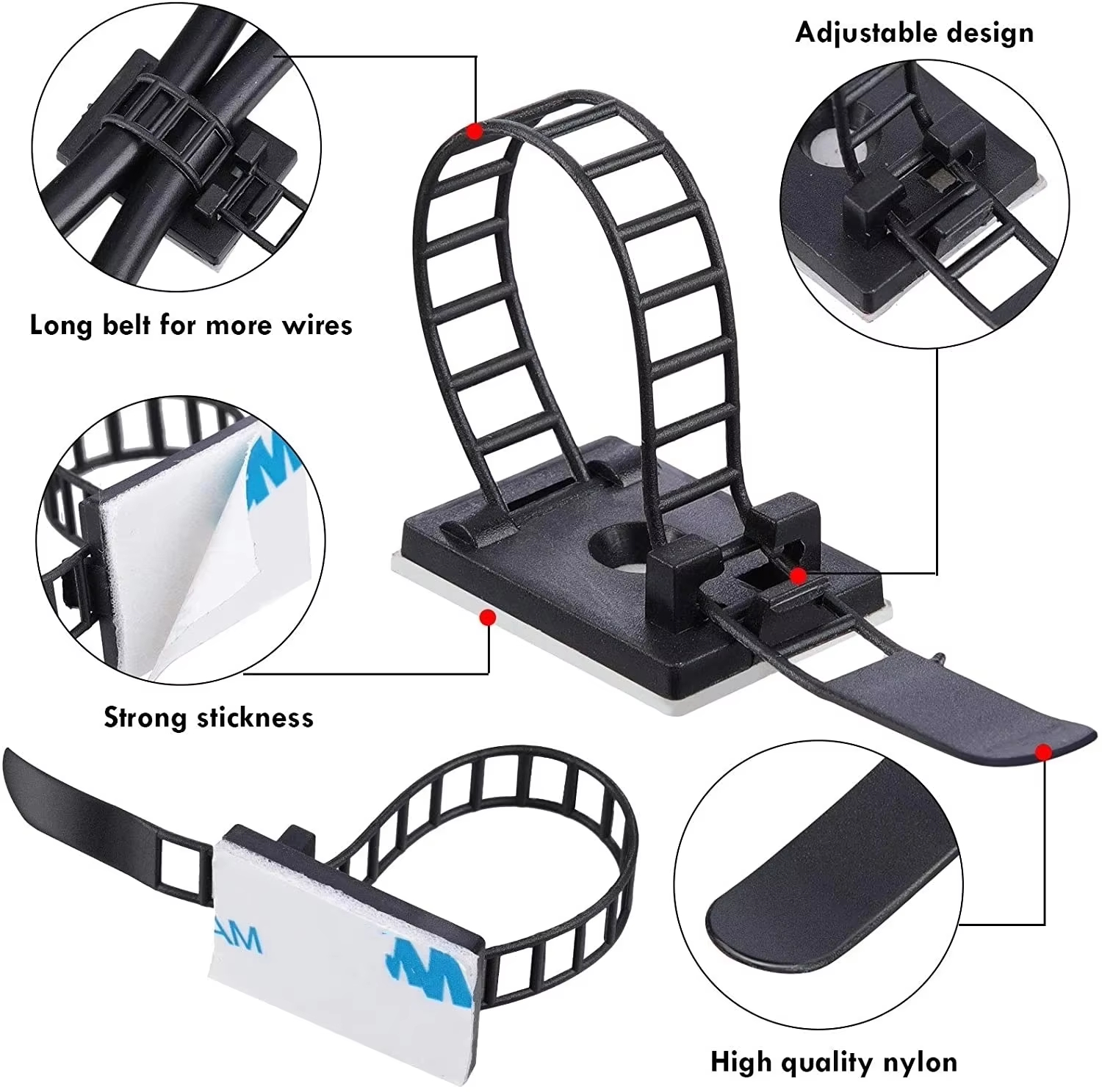 Cable Tie Mount Adjustable Cli – обзор и цена Cable Staple Clip