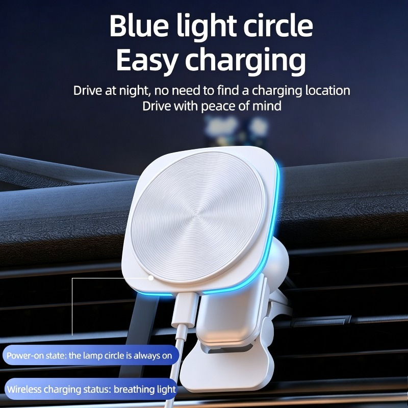 15W Magnetic Car Wireless Char – обзор и цена Cable Staple Clip