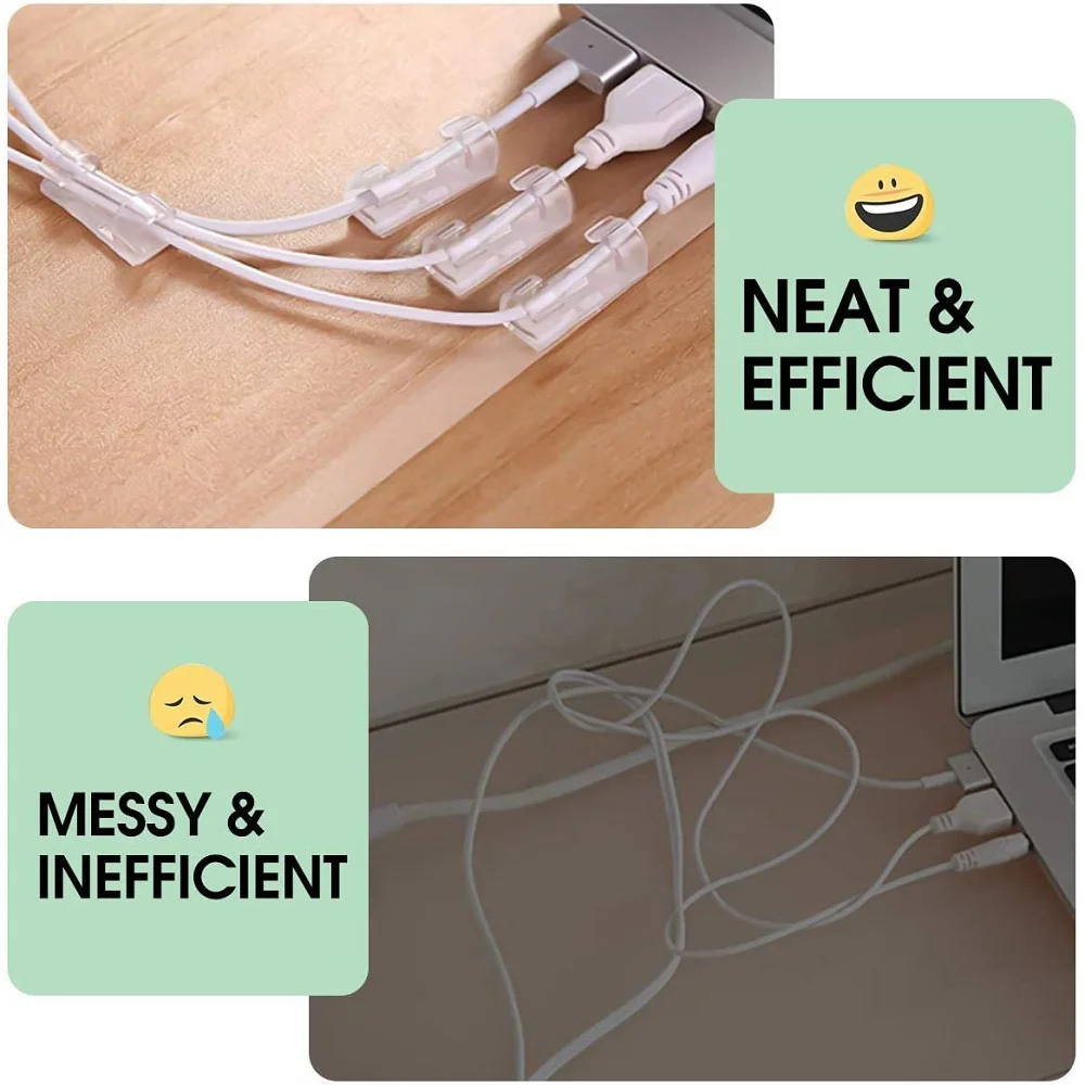 Self Adhesive Cable Management – обзор и цена Cable Staple Clip