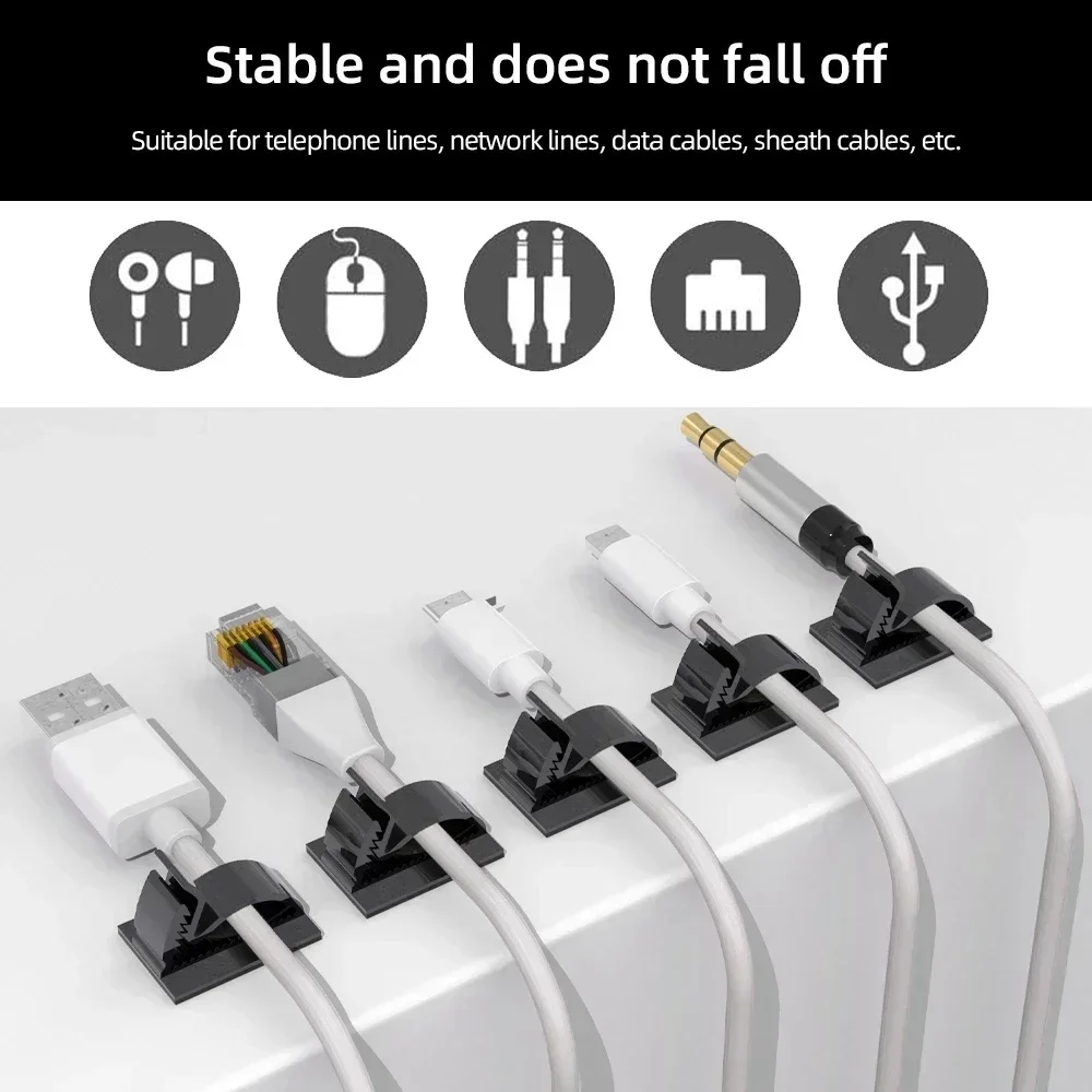 Adhesive USB Cable Organizer C – обзор и цена Cable Staple Clip